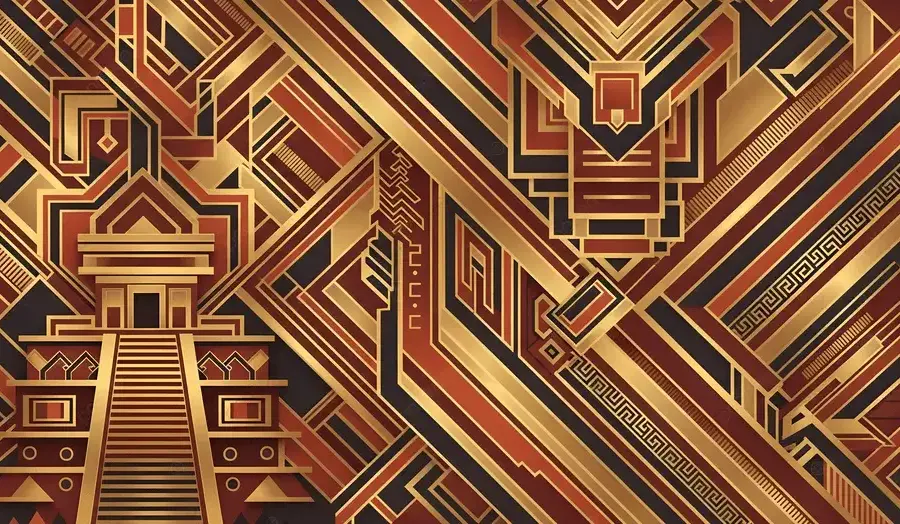 Pyramid in a gold style